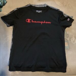 Champion Kids Set of 2 Logo Shirts Size 7/8 New with Tags Authentic